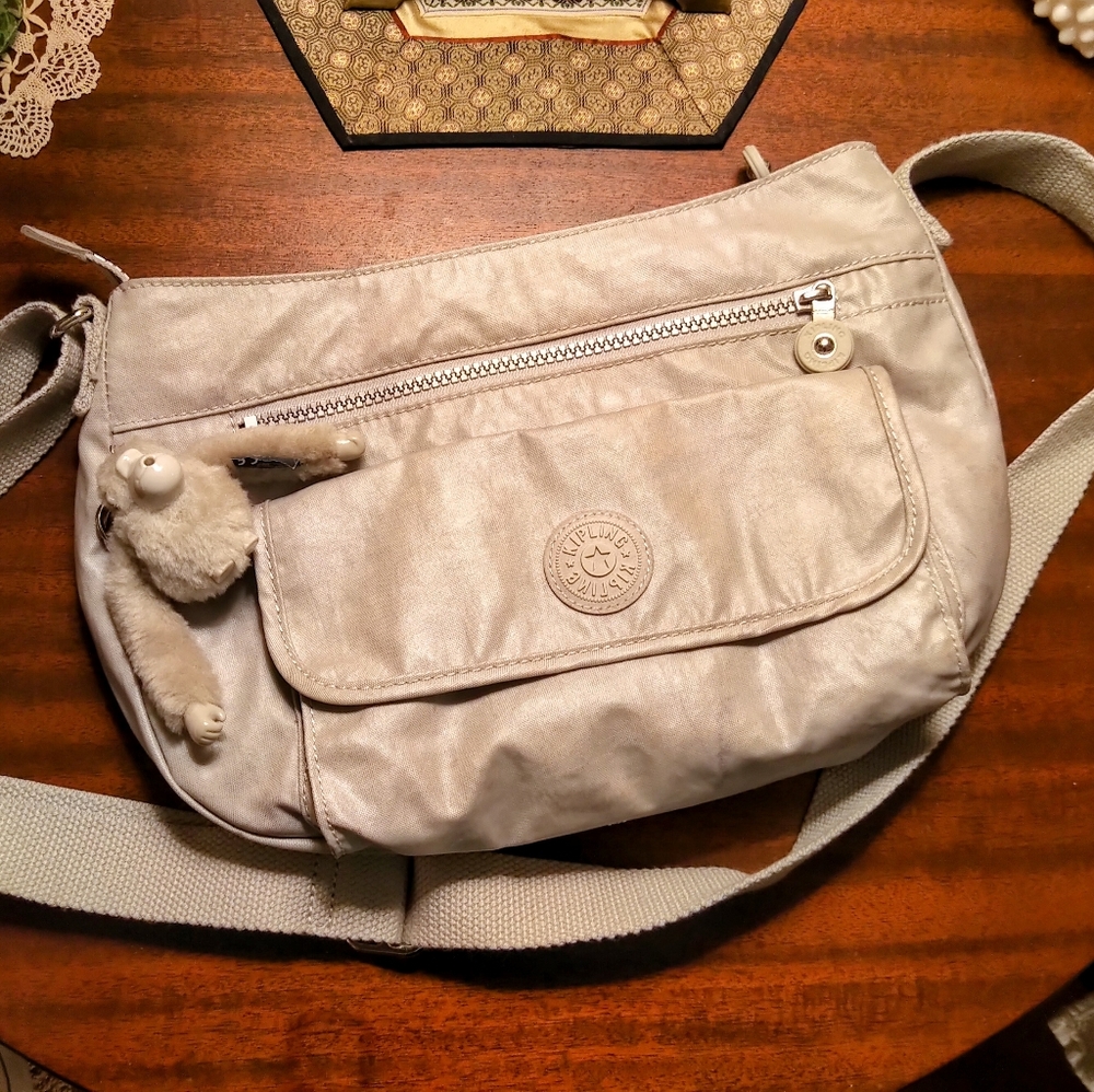 Kipling Silver Medium Crossbody Bag - image 1
